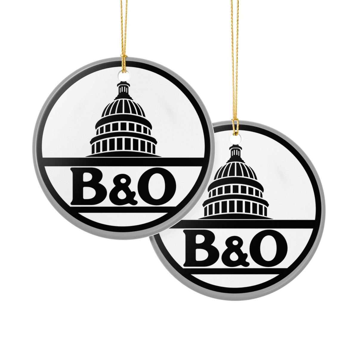 Baltimore and Ohio Railroad Ceramic Ornament