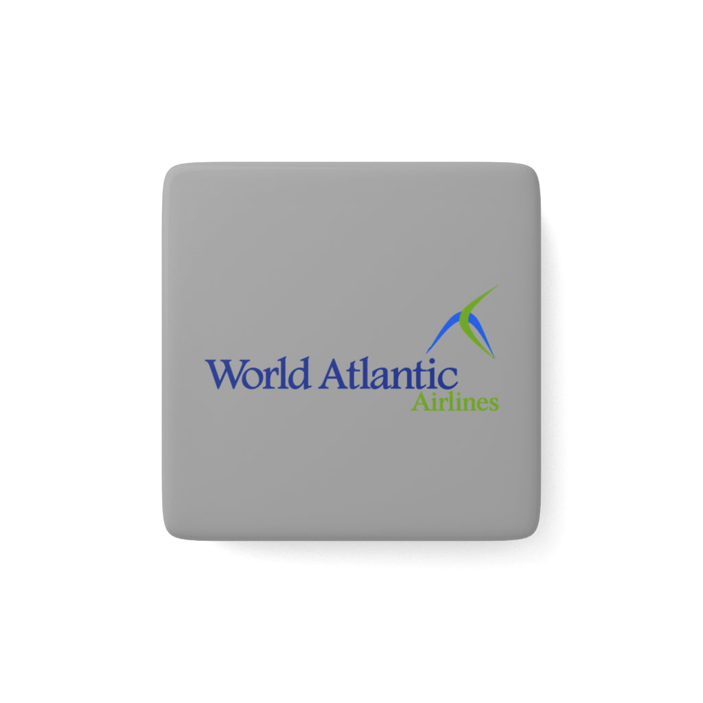 World Atlantic Airlines Square Porcelain Fridge Magnet