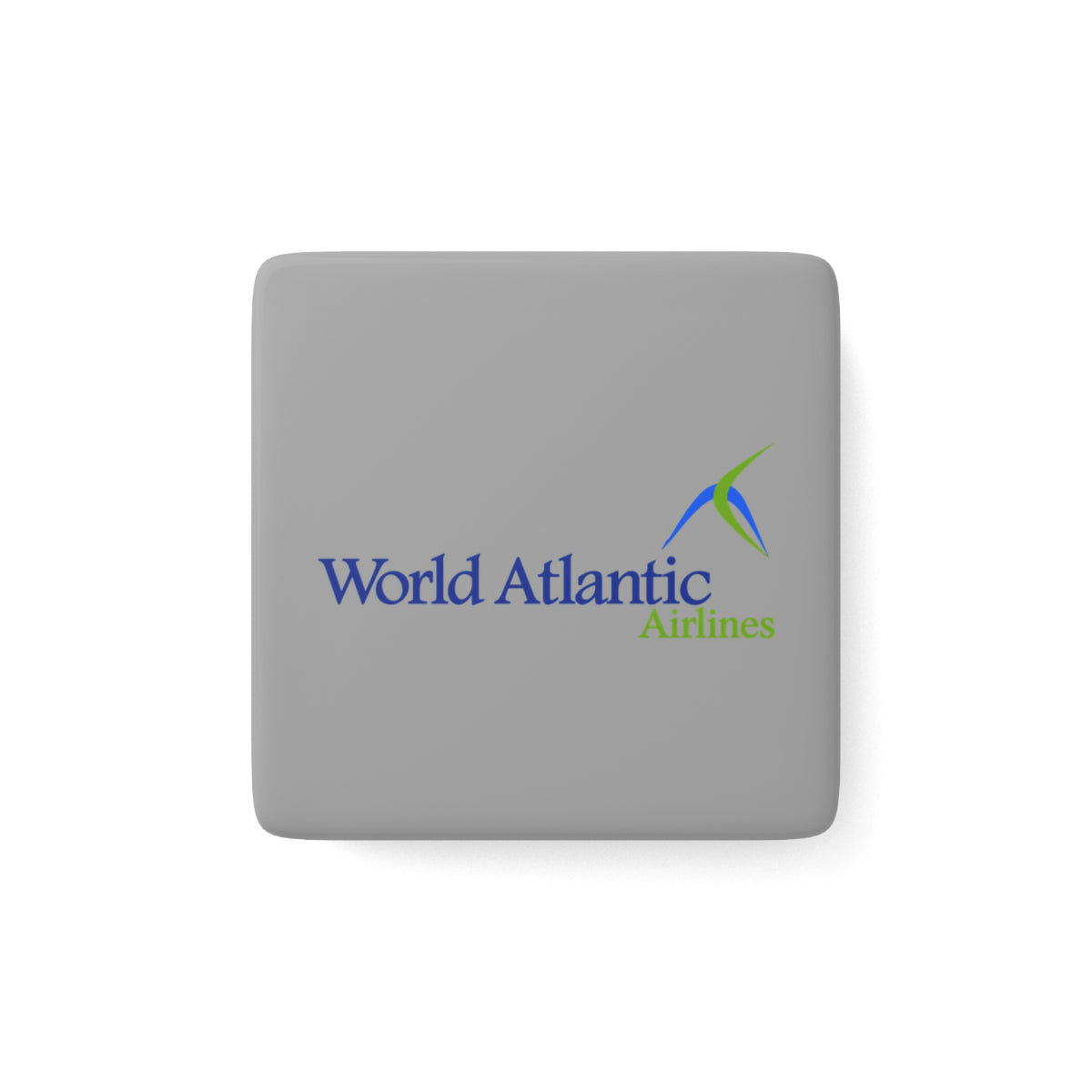 World Atlantic Airlines Square Porcelain Fridge Magnet