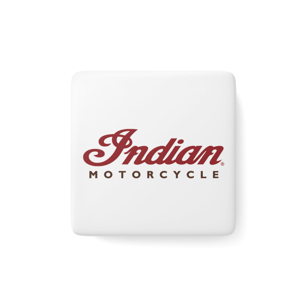 Indian Motorcycle Square Porcelain Fridge Magnet