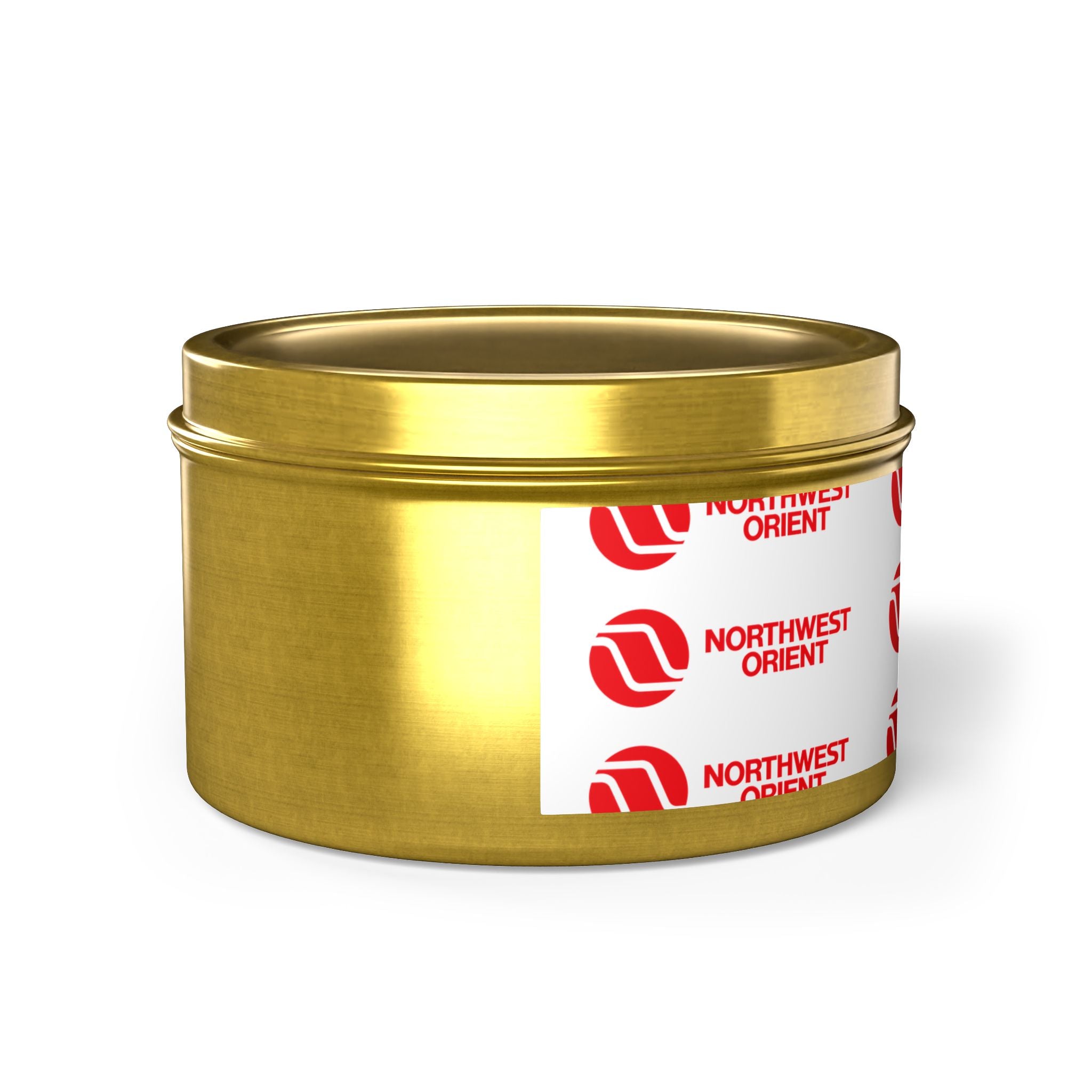 Northwest Orient Airlines Tin Candle