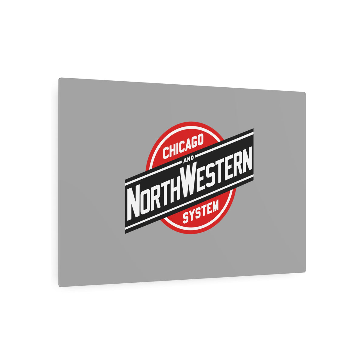 Chicago and North Western Railway Metal Sign