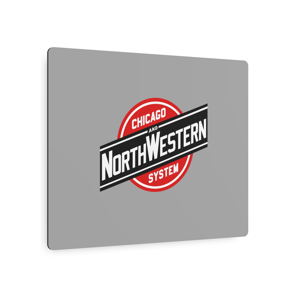 Chicago and North Western Railway Metal Sign