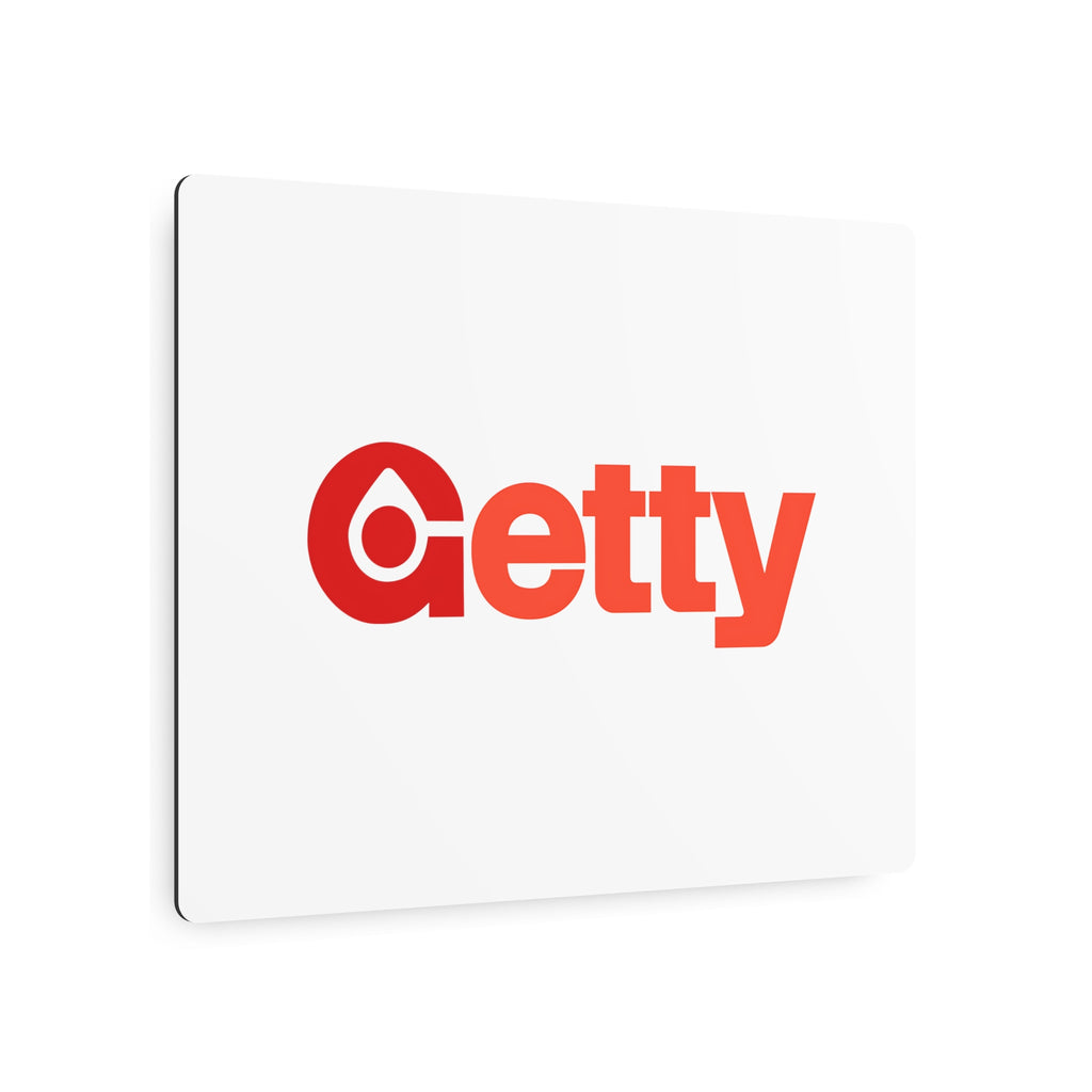 Getty Oil Metal Sign