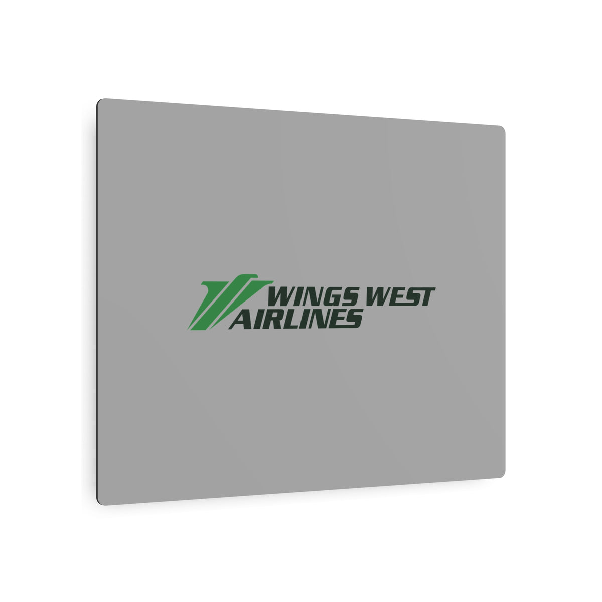 Wings West Airlines Metal Sign