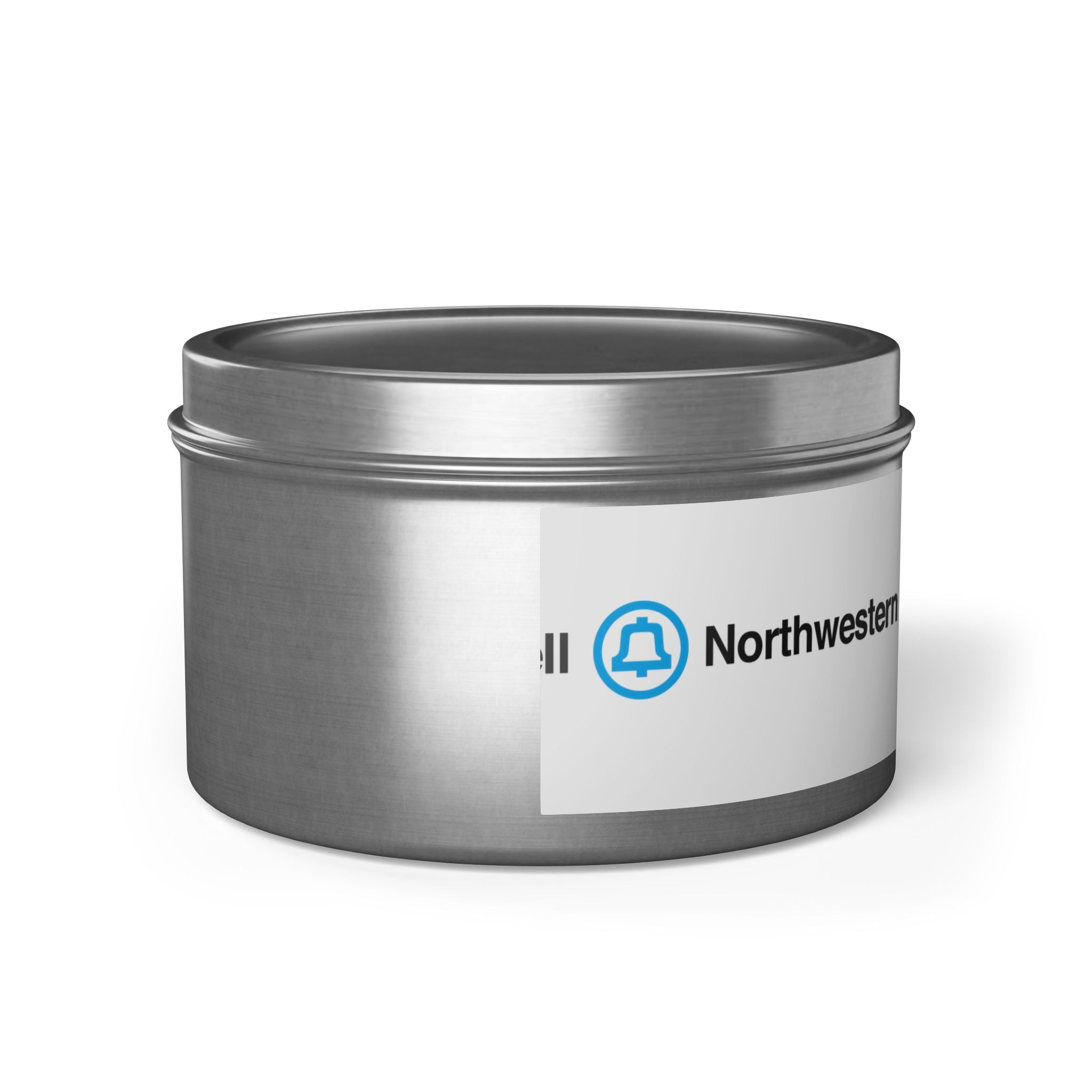 Northwestern Bell Tin Candle