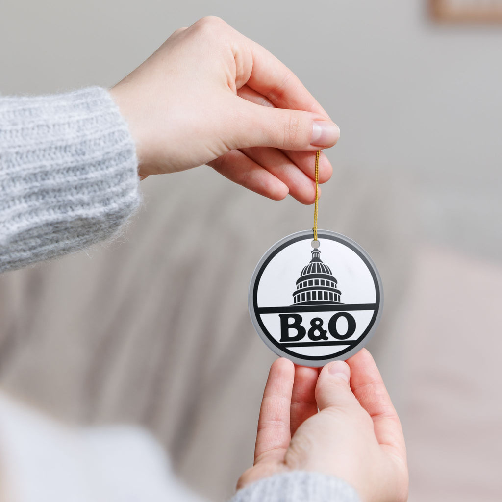 Baltimore and Ohio Railroad Ceramic Ornament