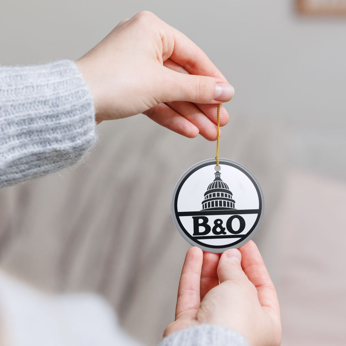 Baltimore and Ohio Railroad Ceramic Ornament