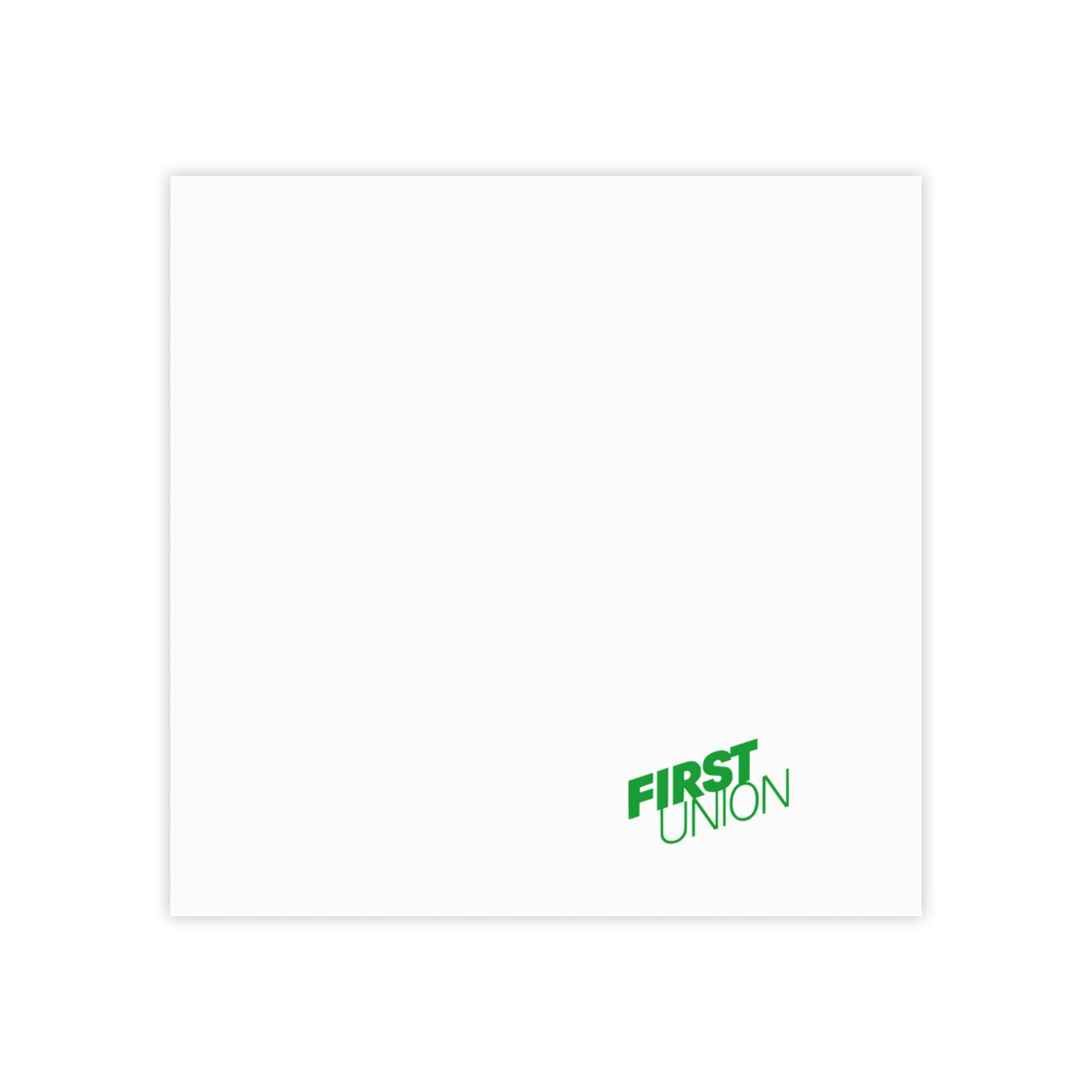 First Union Sticky Post-it Note Pad