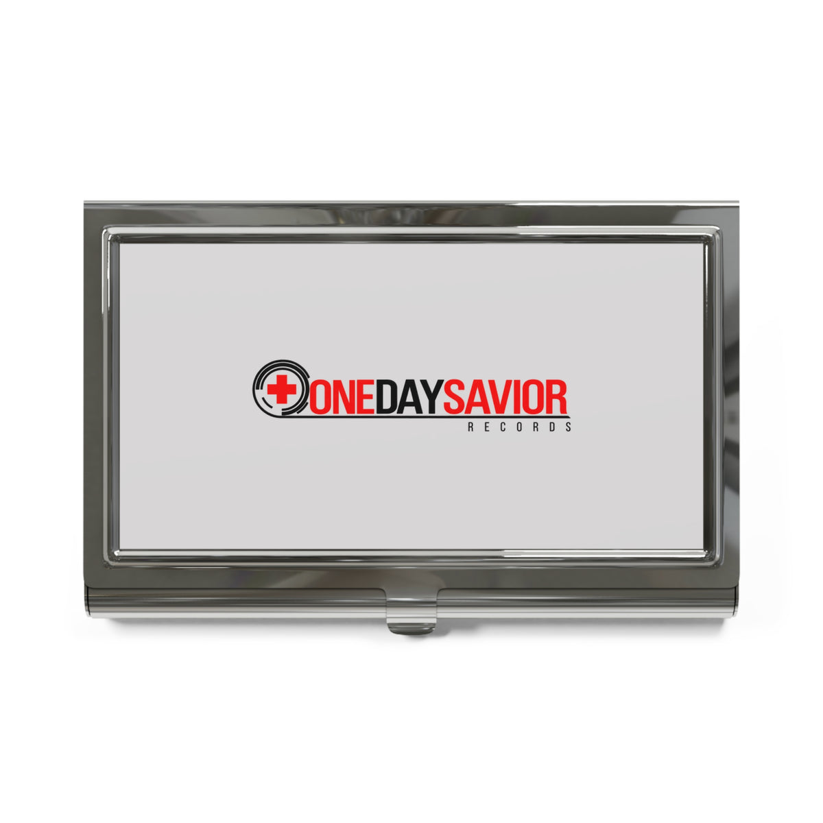 One Day Savior Recordings Metal Business Card Holder
