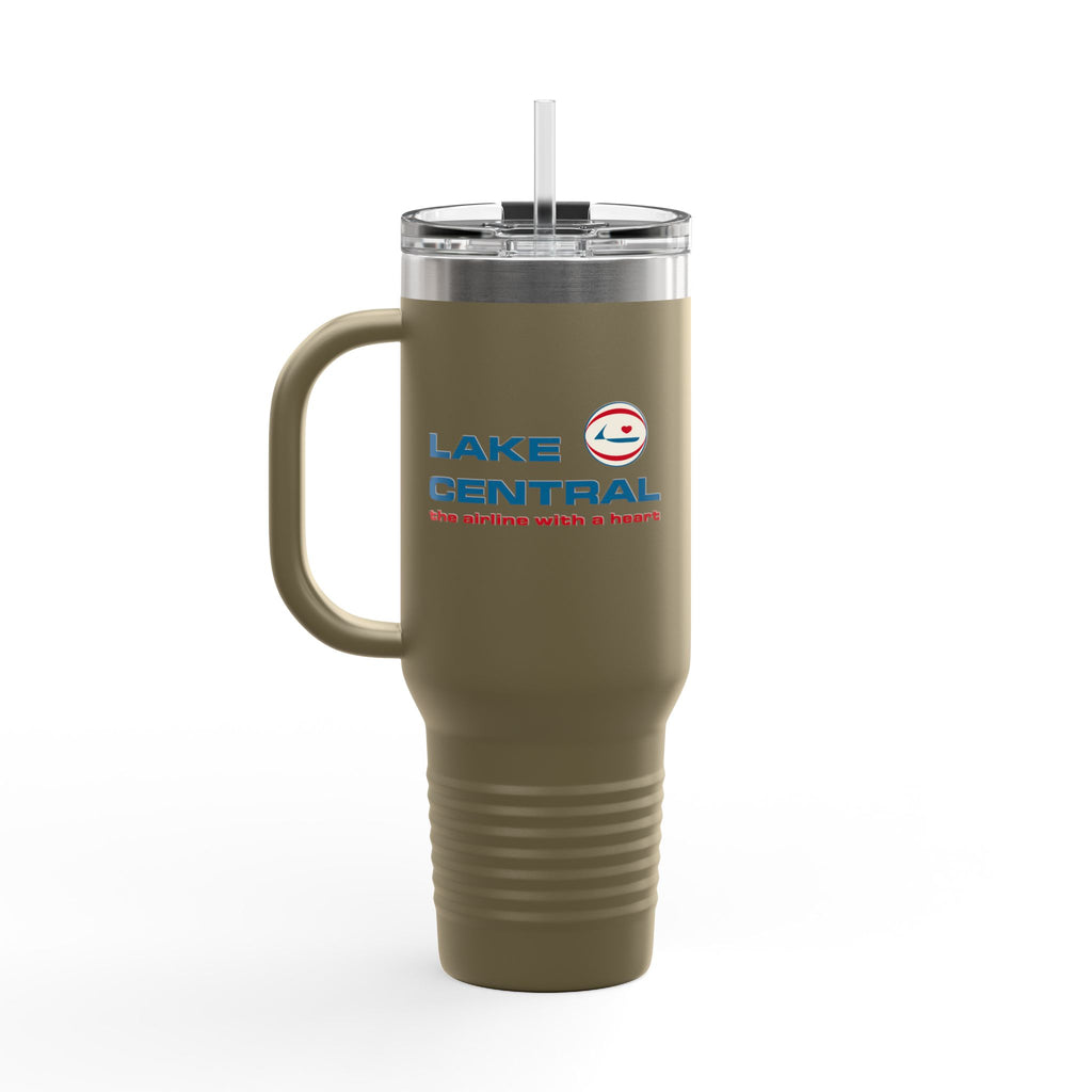 Lake Central Airlines 40oz Insulated Travel Mug Stainless Tumbler