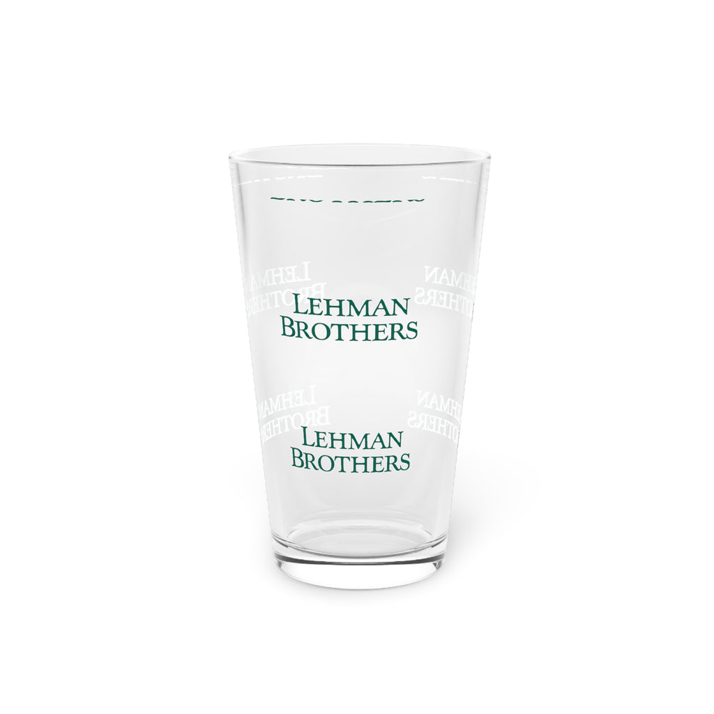 Lehman Brothers 16oz Pint Glass