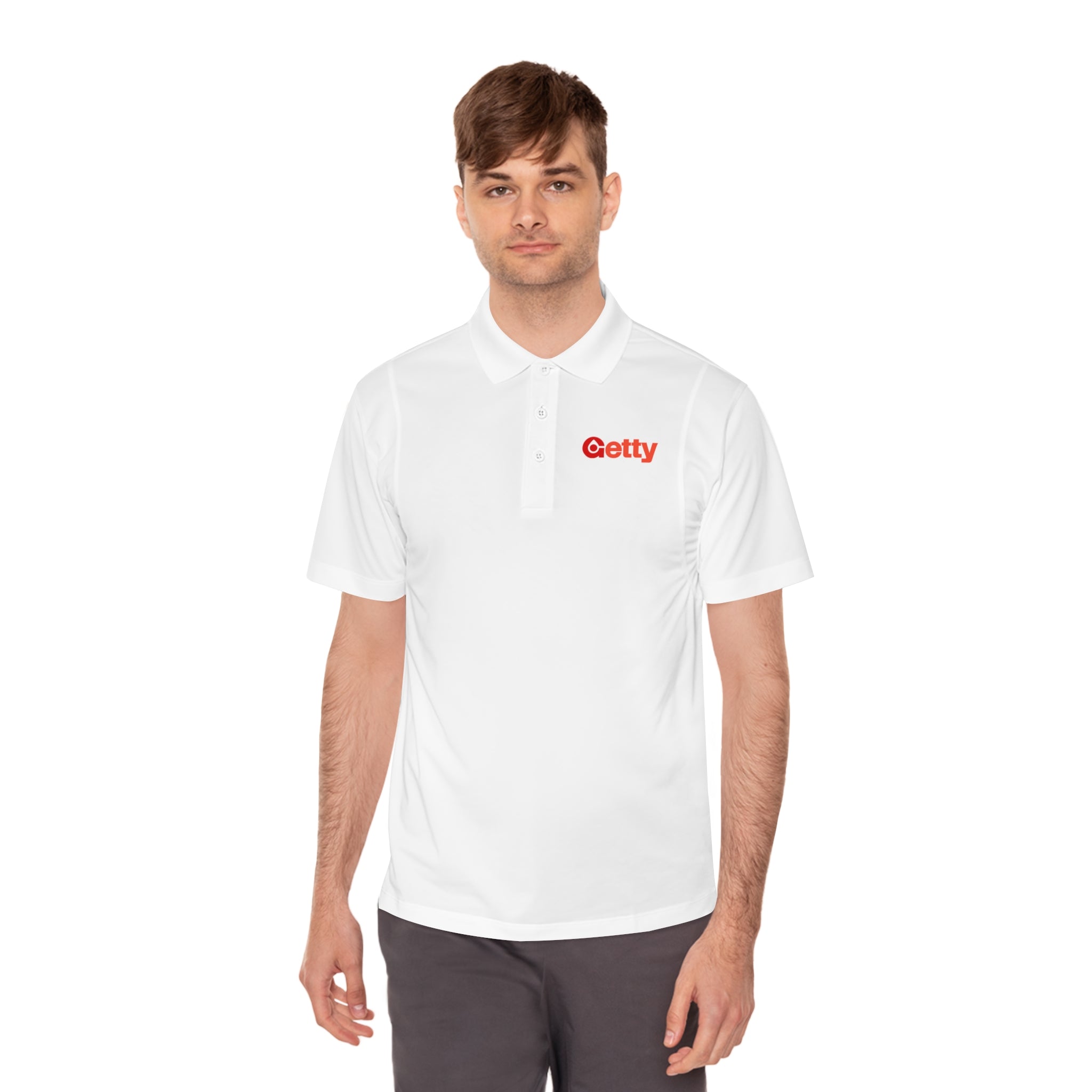 Getty Oil Men's Sport Polo Shirt