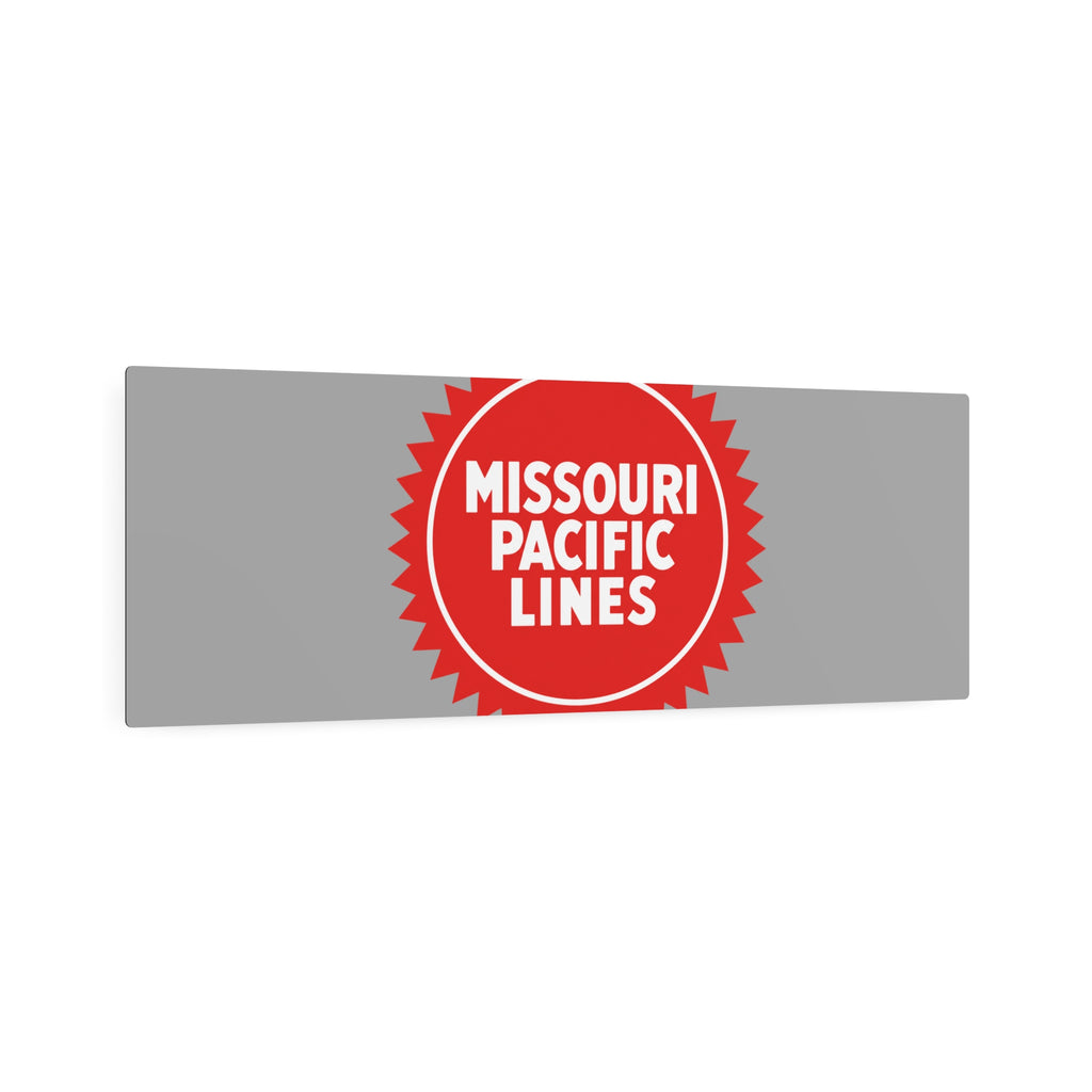 Missouri Pacific Railroad Metal Sign