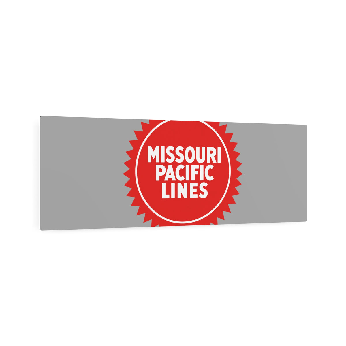Missouri Pacific Railroad Metal Sign