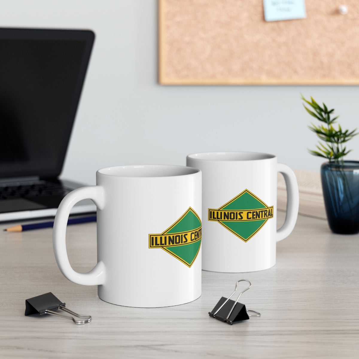 Illinois Central Railroad Ceramic Coffee Mug