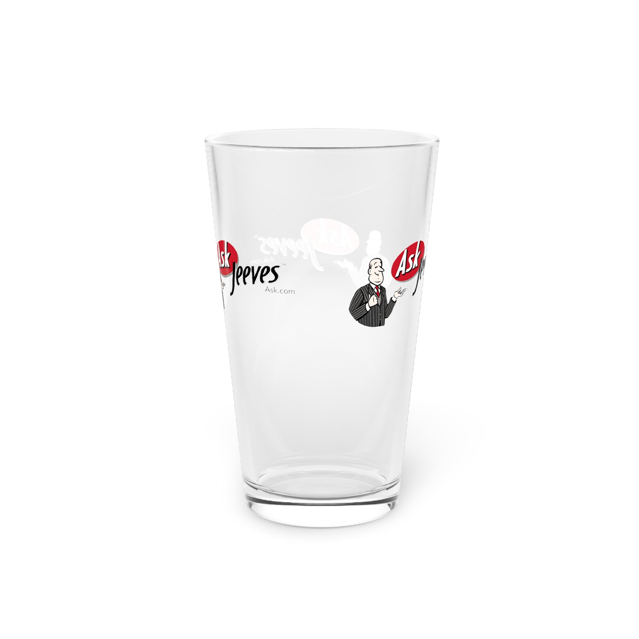 Ask Jeeves 16oz Pint Glass