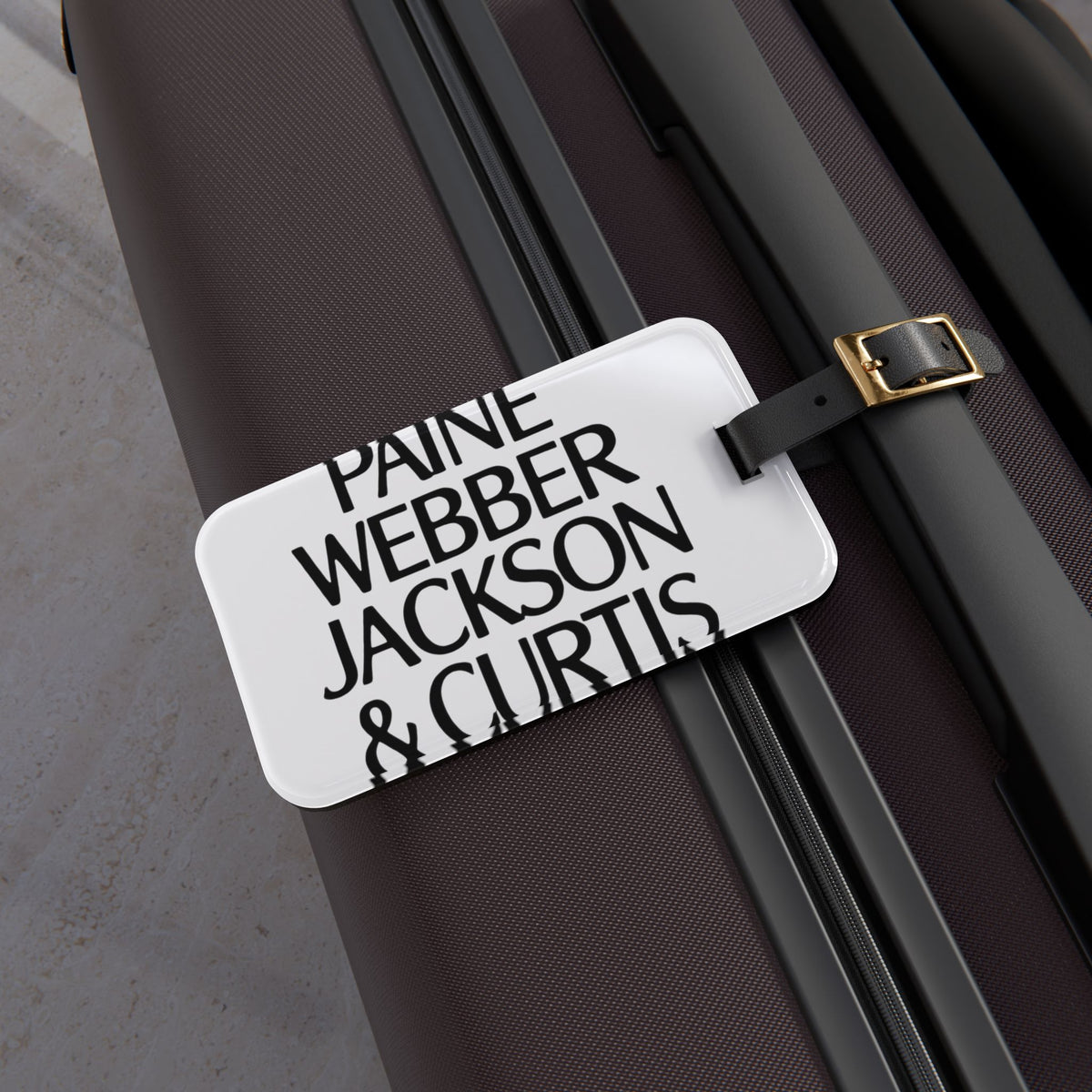 Paine Webber Jackson & Curtis Luggage Tag