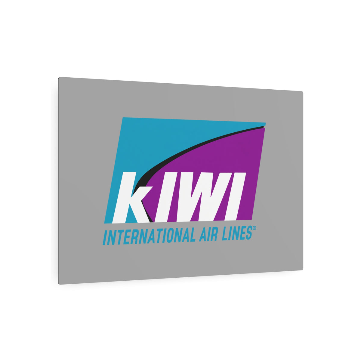Kiwi International Air Lines Metal Sign