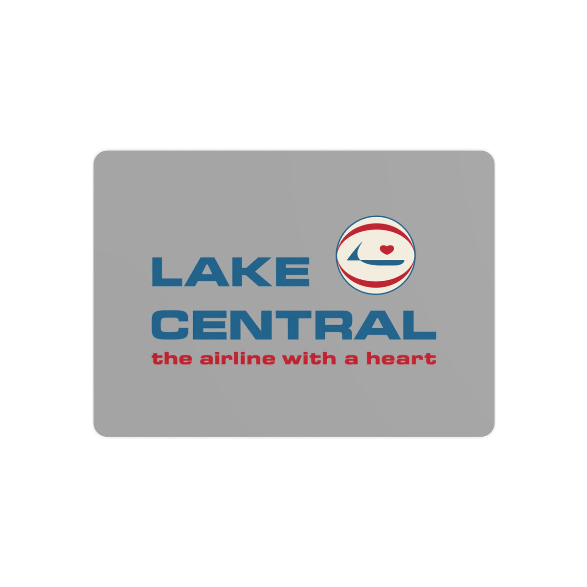 Lake Central Airlines Metal Sign