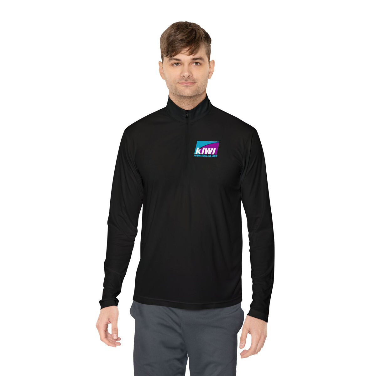 Kiwi International Air Lines Unisex Quarter Zip Pullover