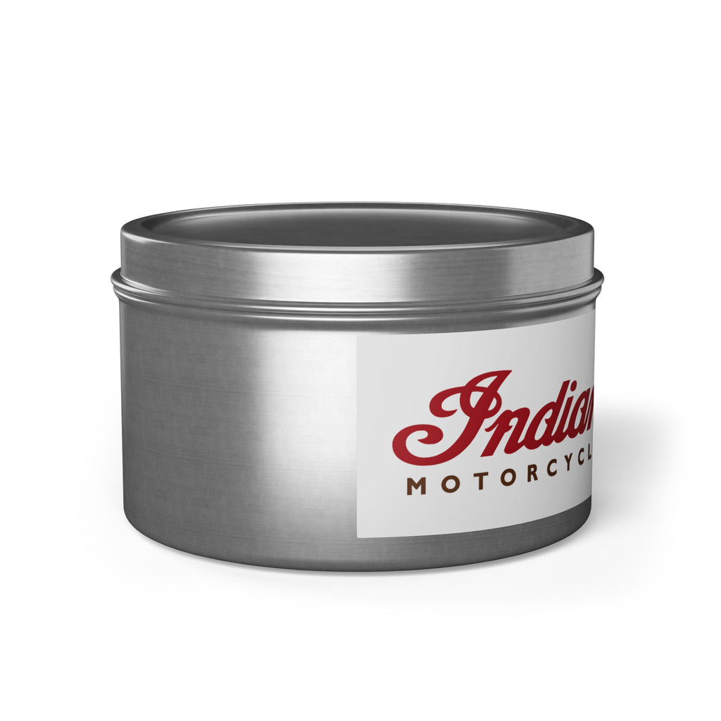Indian Motorcycle Tin Candle
