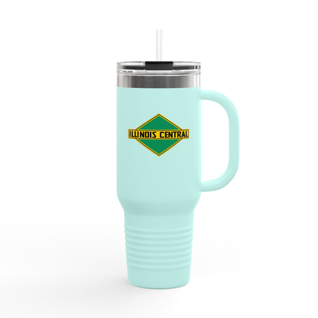Illinois Central Railroad 40oz Insulated Travel Mug Stainless Tumbler