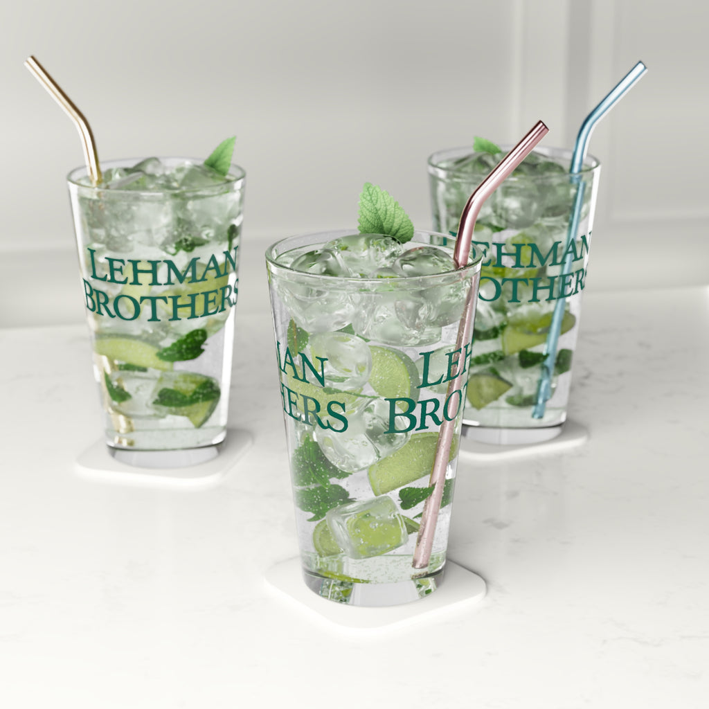 Lehman Brothers 16oz Pint Glass