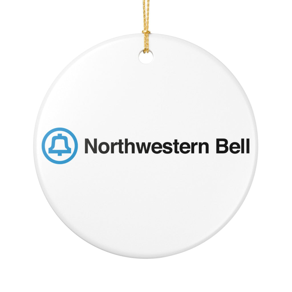 Northwestern Bell Ceramic Ornament
