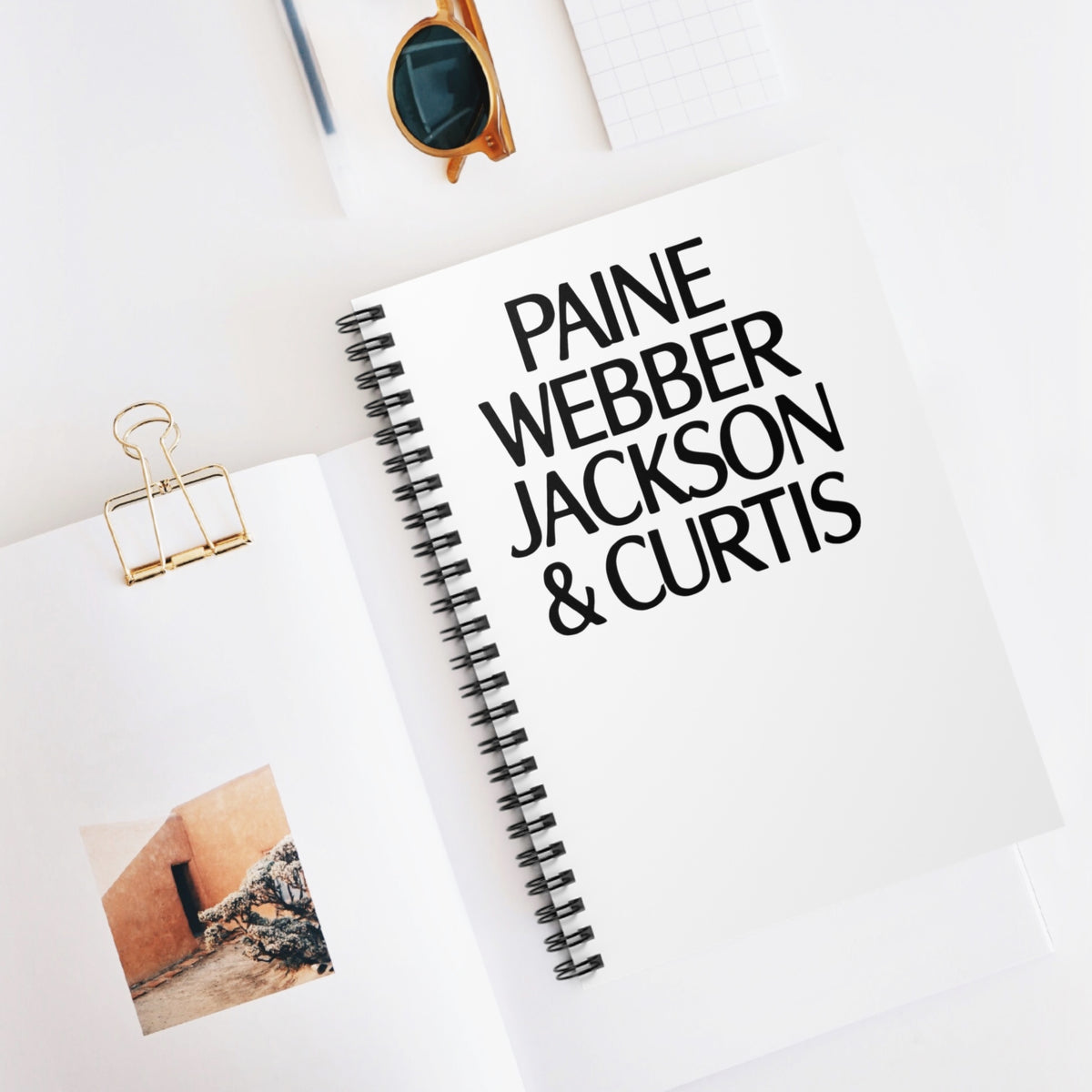 Paine Webber Jackson & Curtis Spiral Notebook