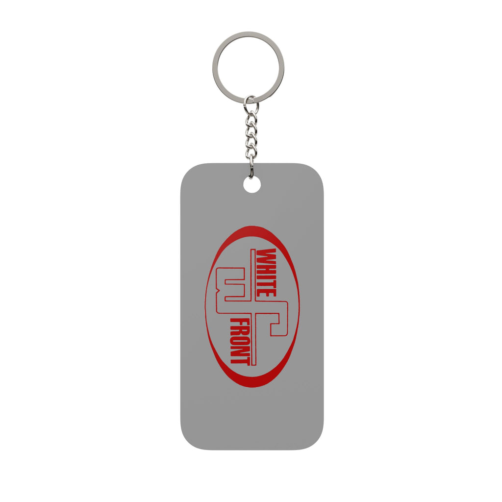 White Front Double-Sided Keychain Charm
