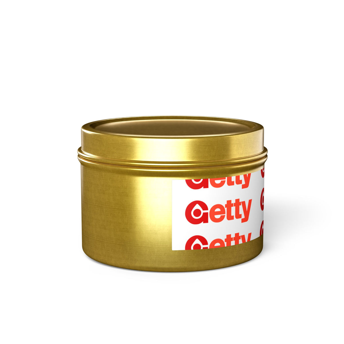 Getty Oil Tin Candle