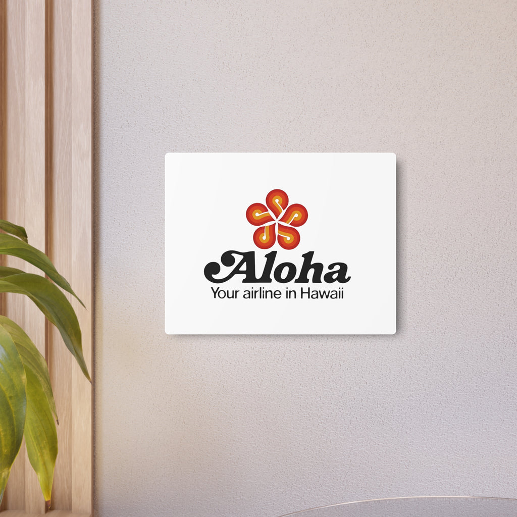 Aloha Airlines Metal Sign