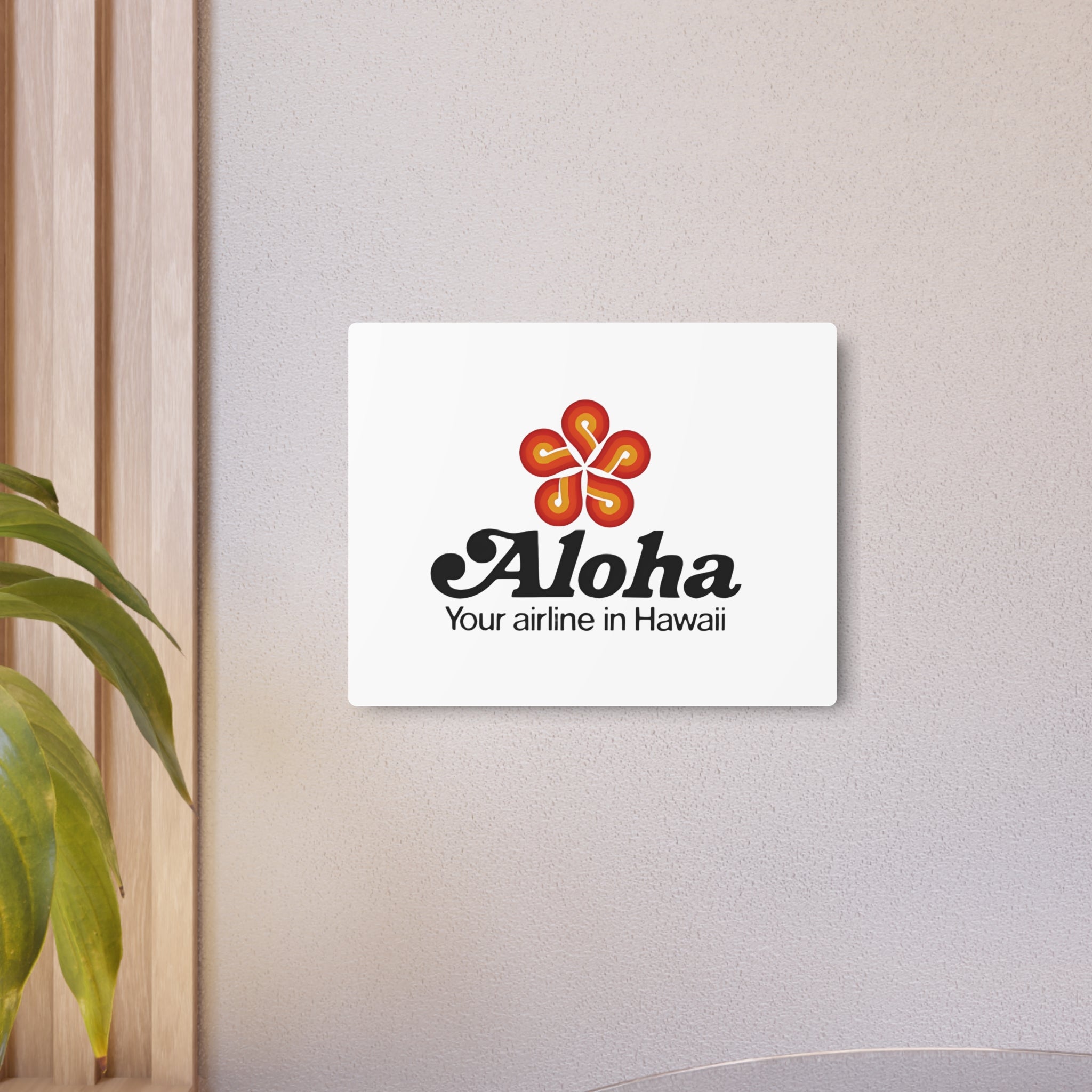 Aloha Airlines Metal Sign