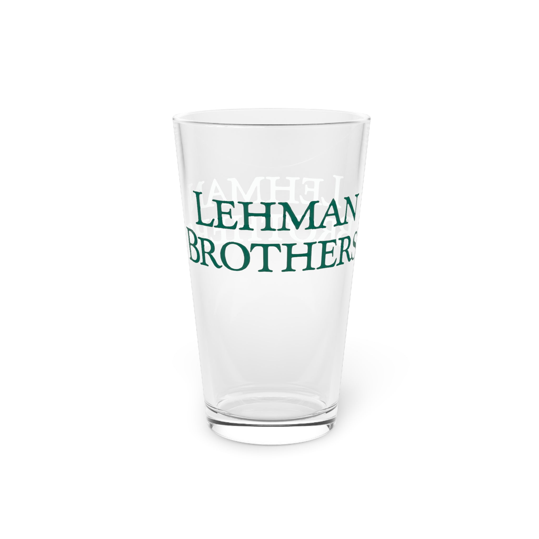 Lehman Brothers 16oz Pint Glass