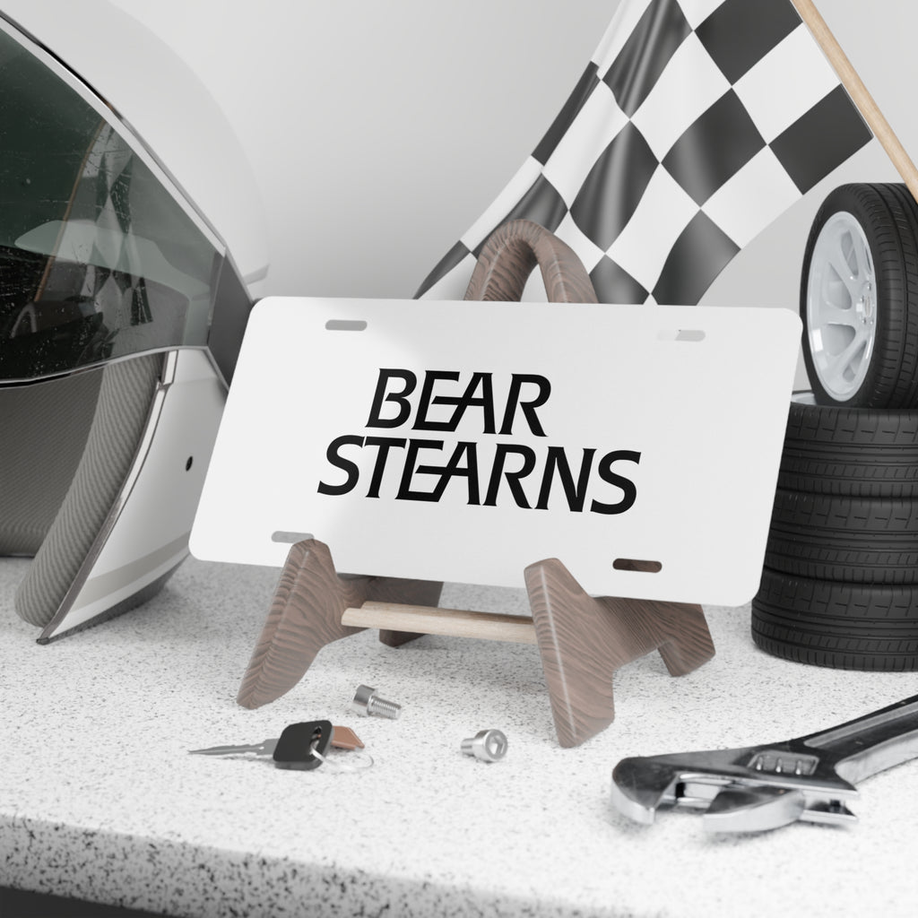 Bear Stearns Vanity License Plate