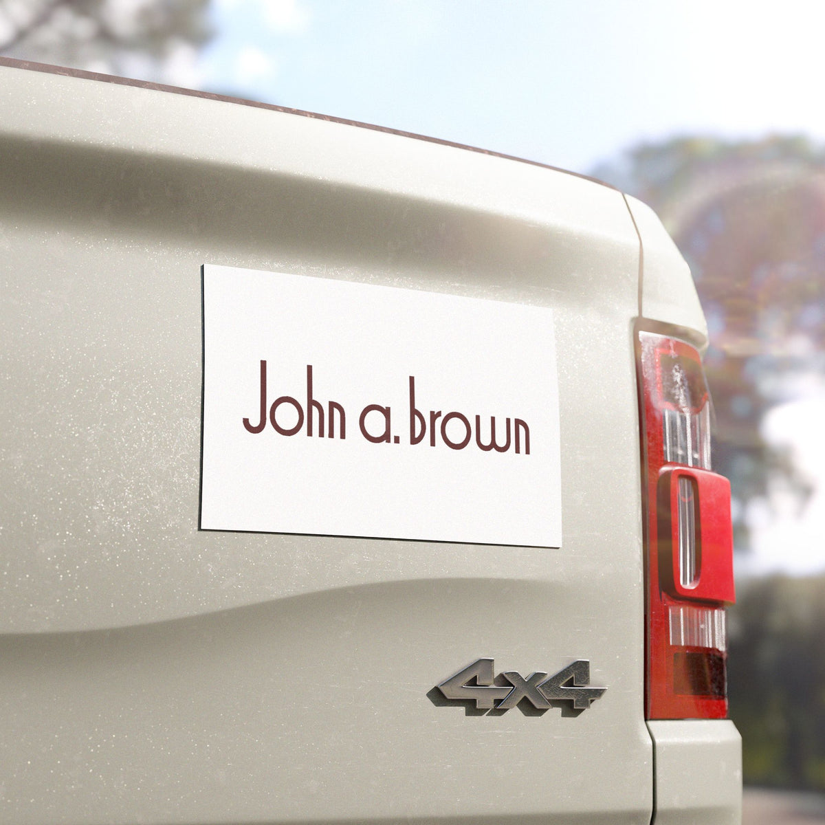 John A. Brown Car Magnet