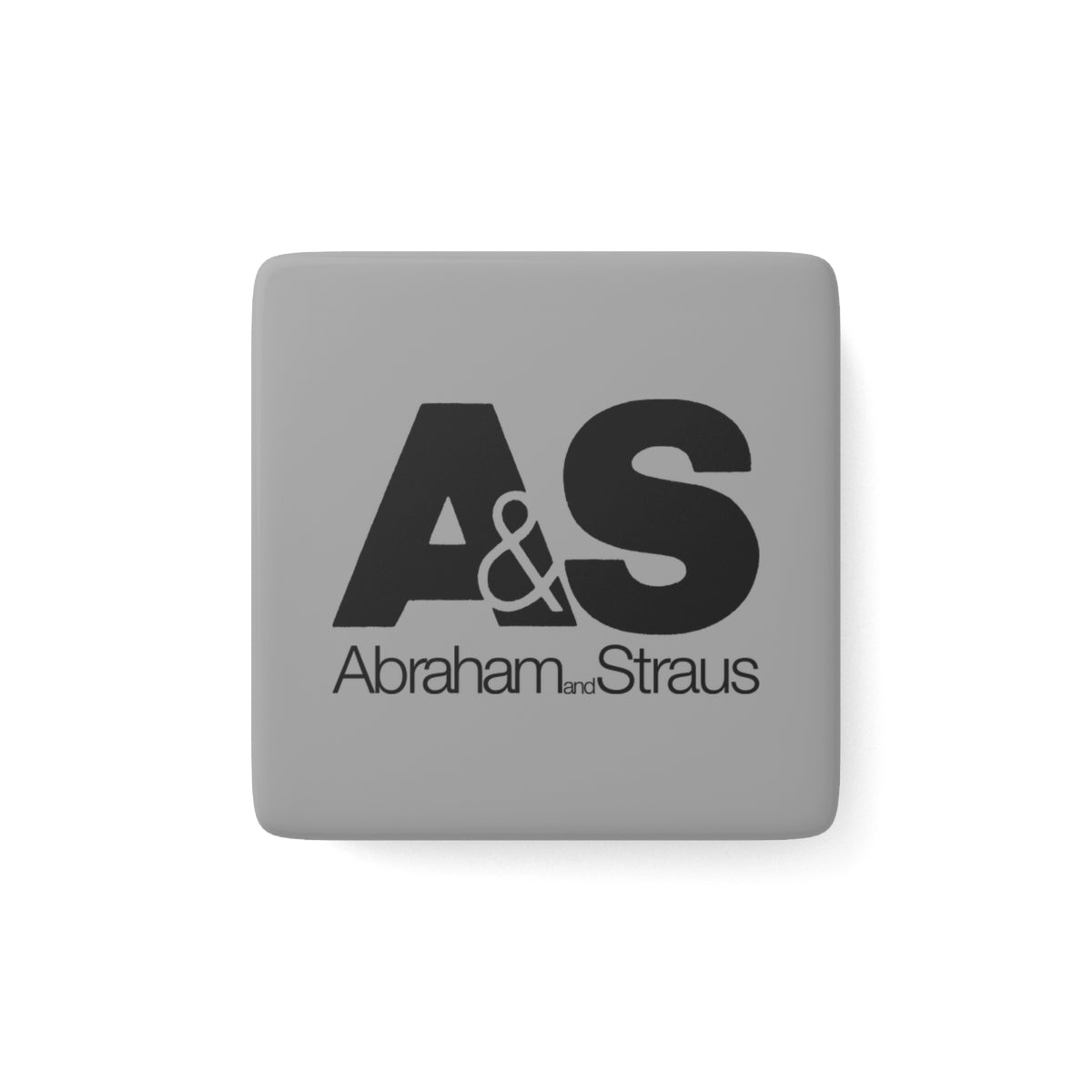Abraham & Straus Square Porcelain Fridge Magnet