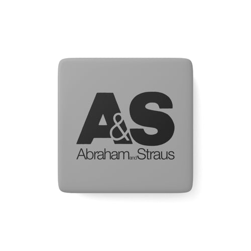 Abraham & Straus Square Porcelain Fridge Magnet