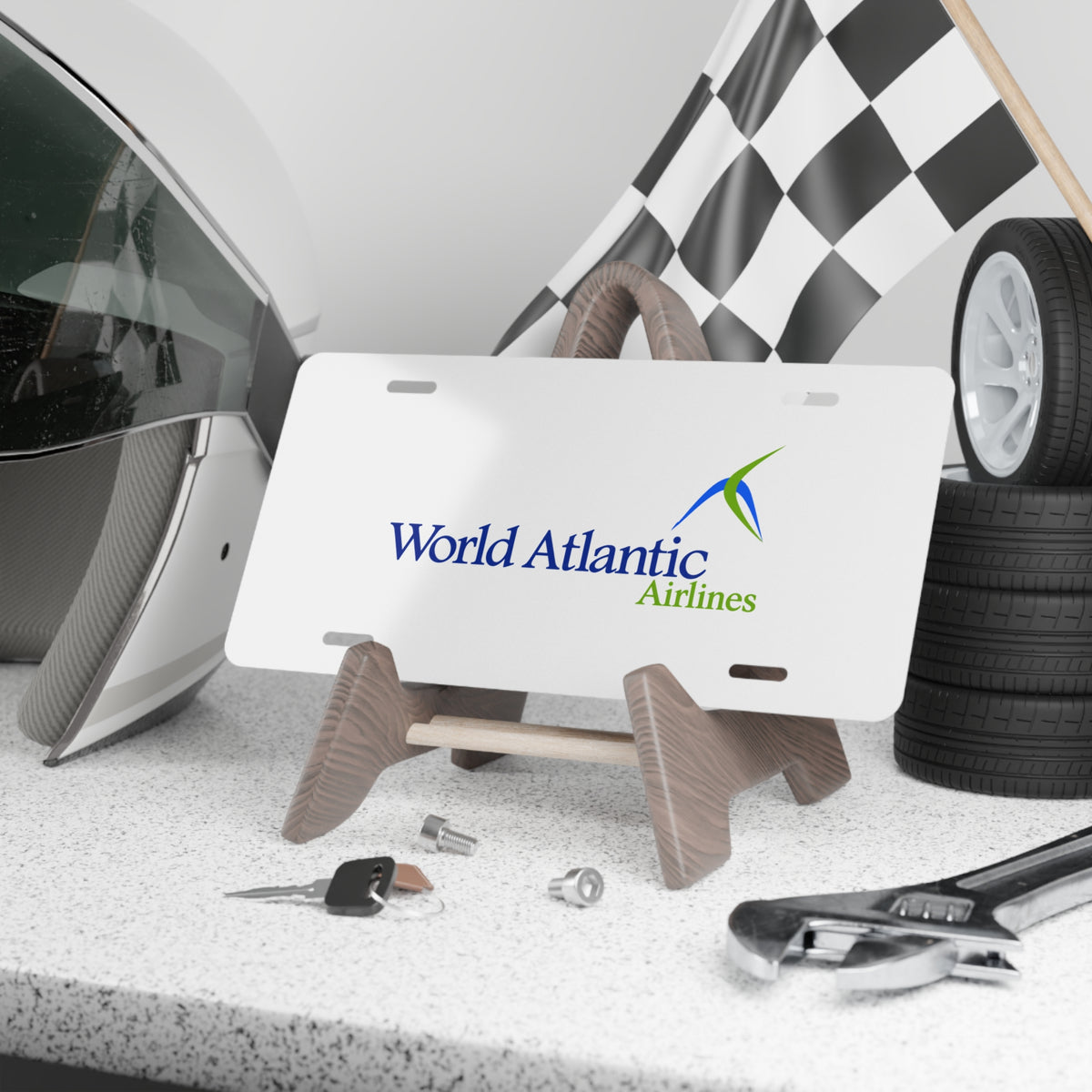 World Atlantic Airlines Vanity License Plate