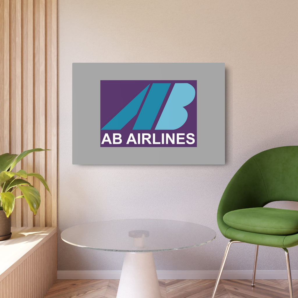 AB Airlines Metal Sign