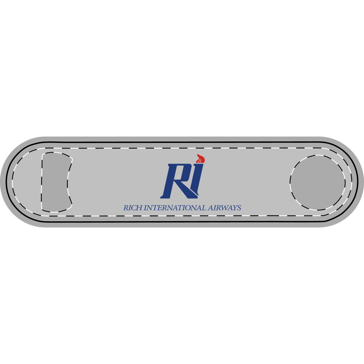 Rich International Airways Metal Bottle Opener