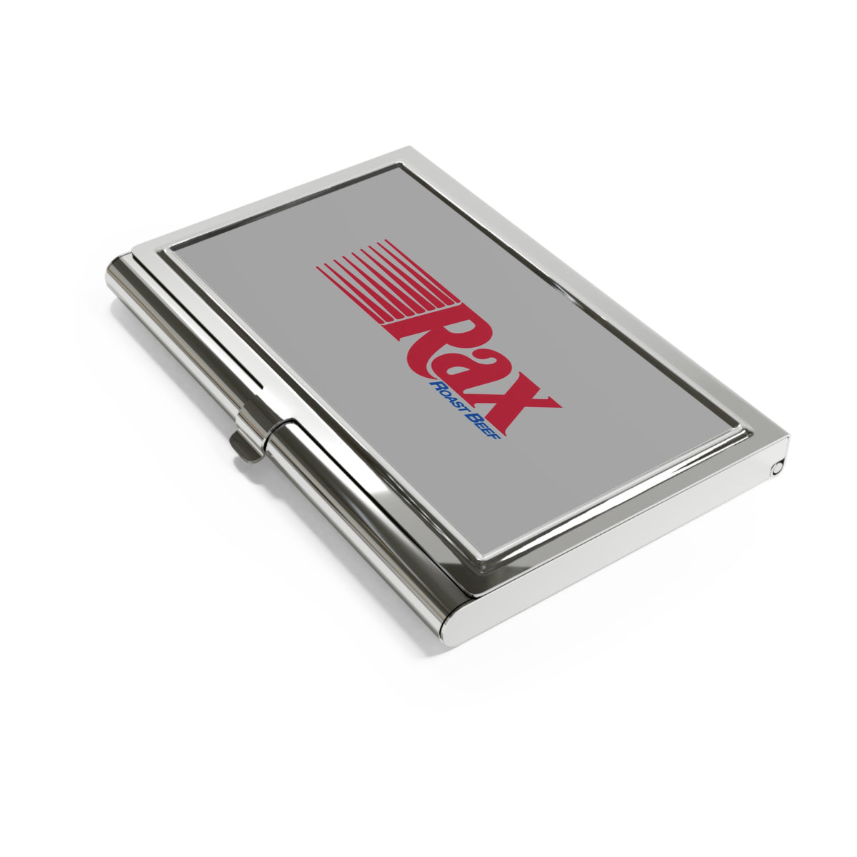 Rax Roast Beef Metal Business Card Holder