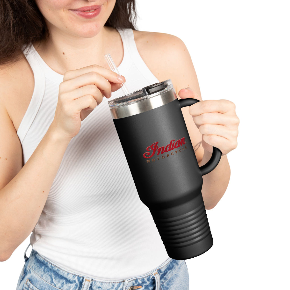 Indian Motorcycle 40oz Insulated Travel Mug / Stainless Tumbler