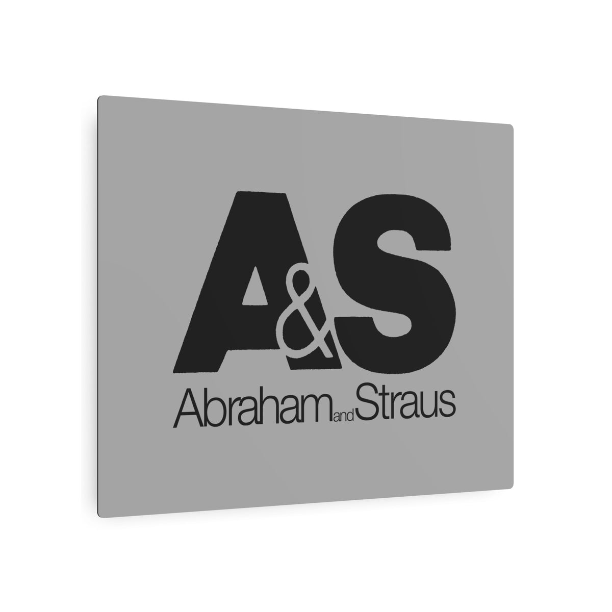 Abraham & Straus Metal Sign
