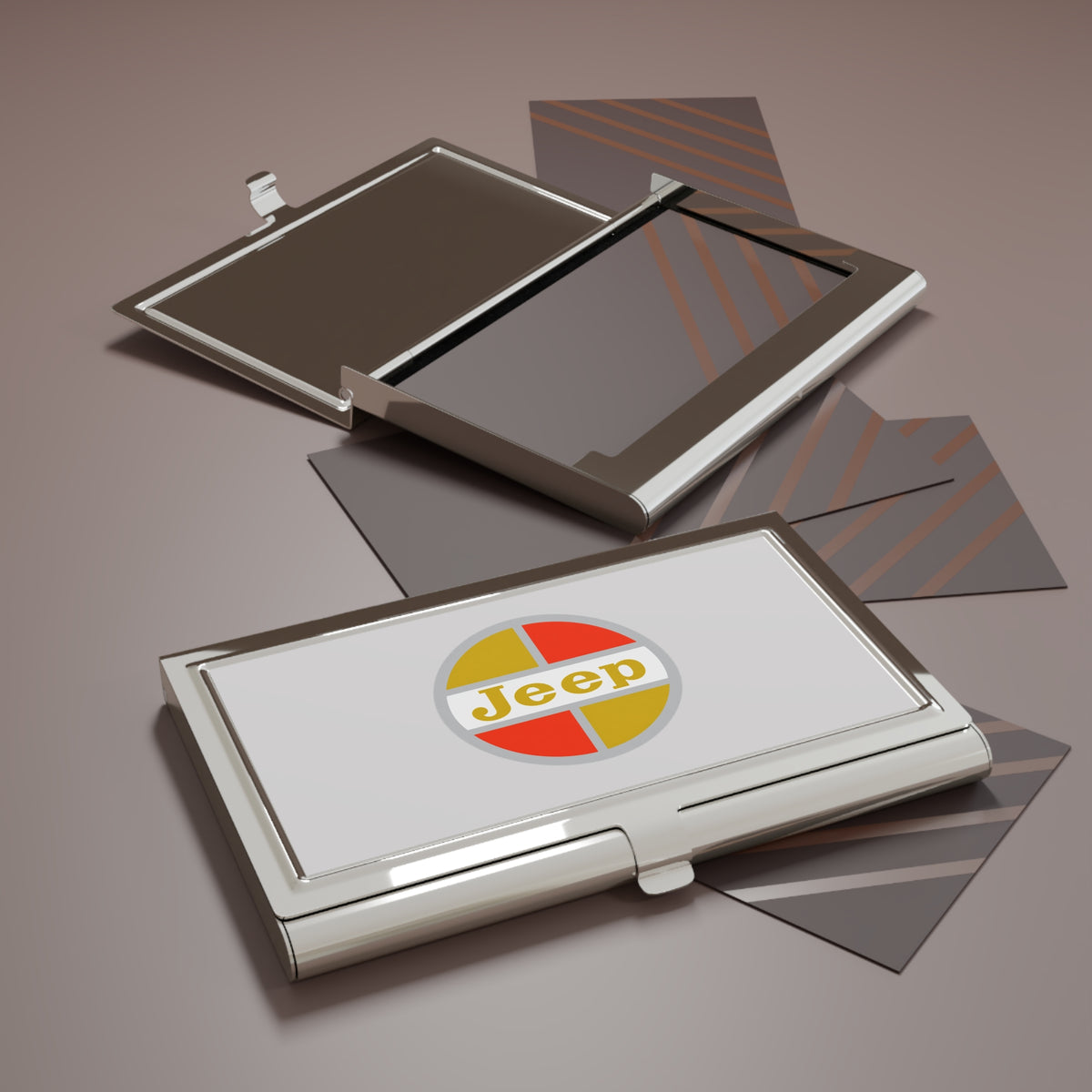 Kaiser Jeep Metal Business Card Holder