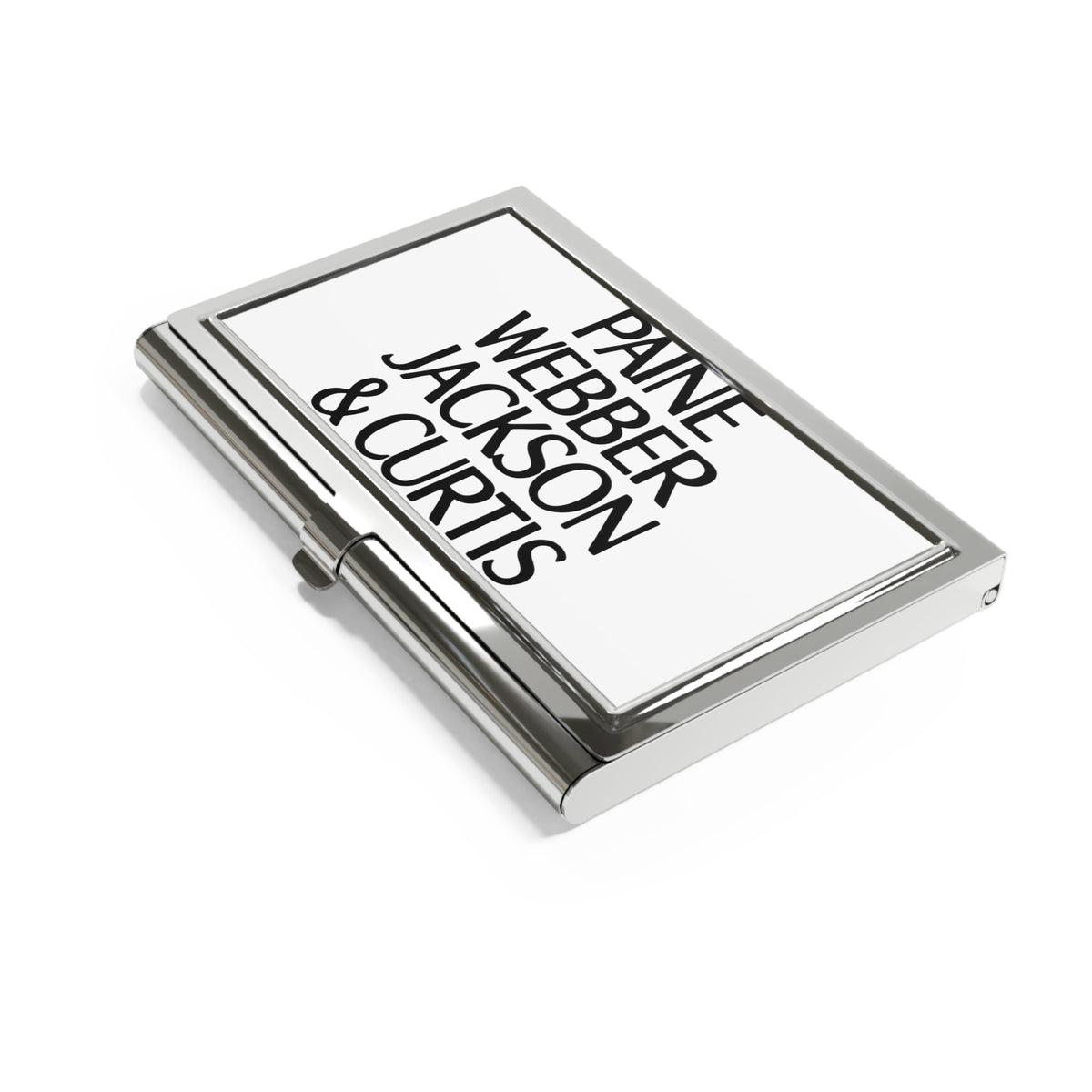 Paine Webber Jackson & Curtis Metal Business Card Holder