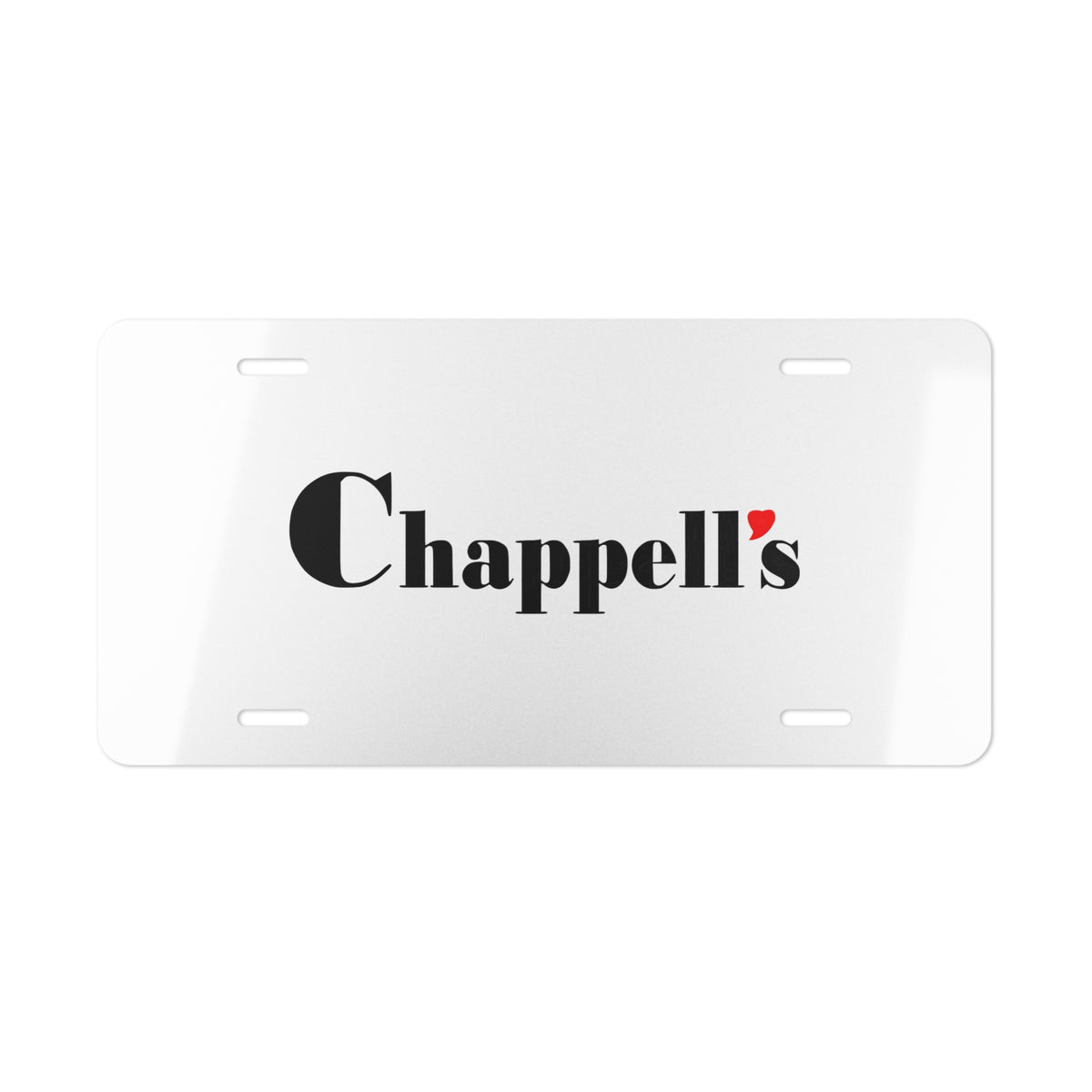 Chappell's Vanity License Plate