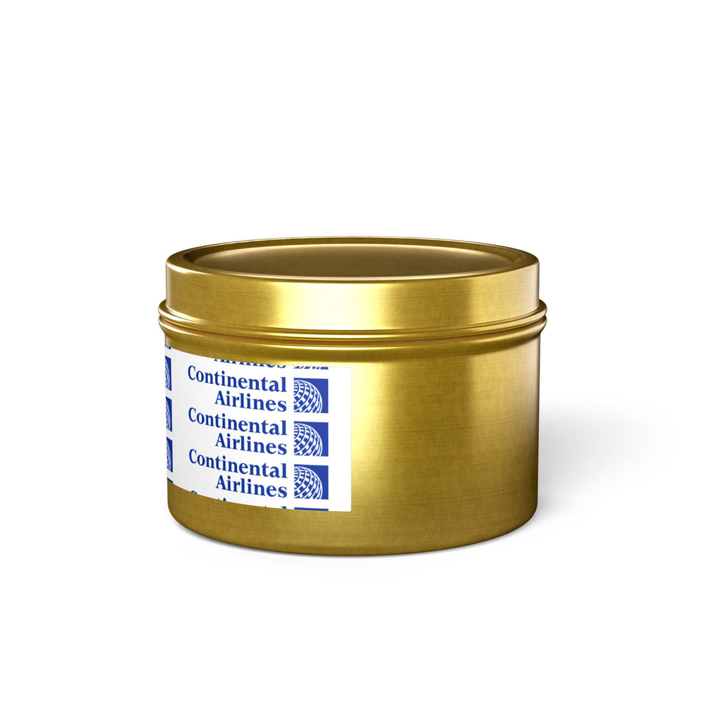 Continental Airlines Tin Candle