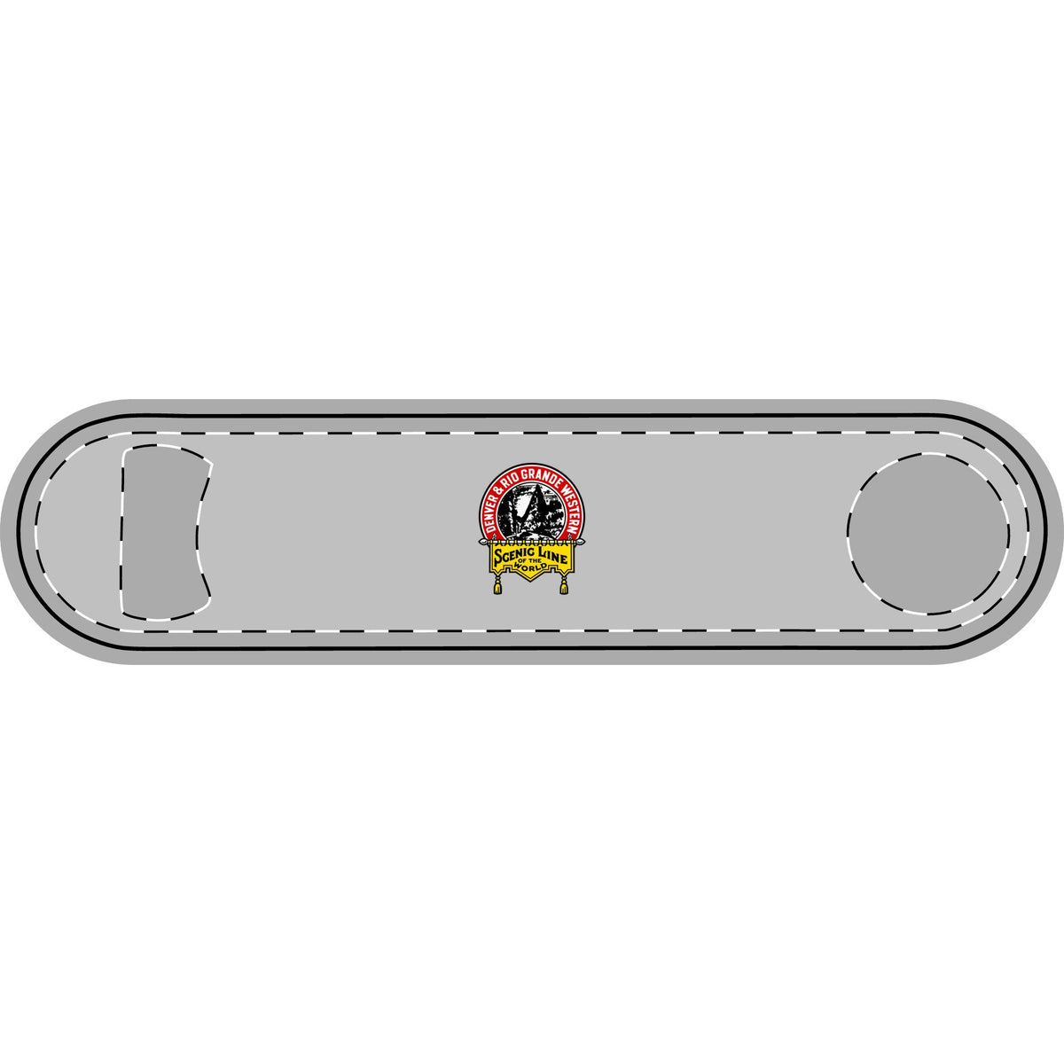 Denver and Rio Grande Western Railroad Metal Bottle Opener